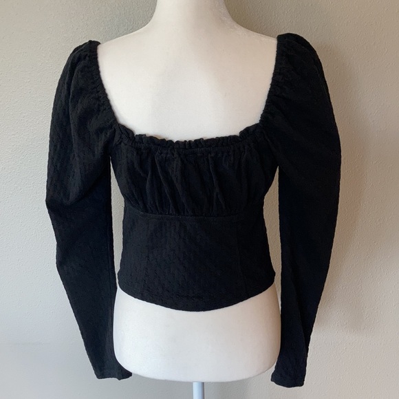 Free People Ladybug Black Lace Top - Picture 5 of 8